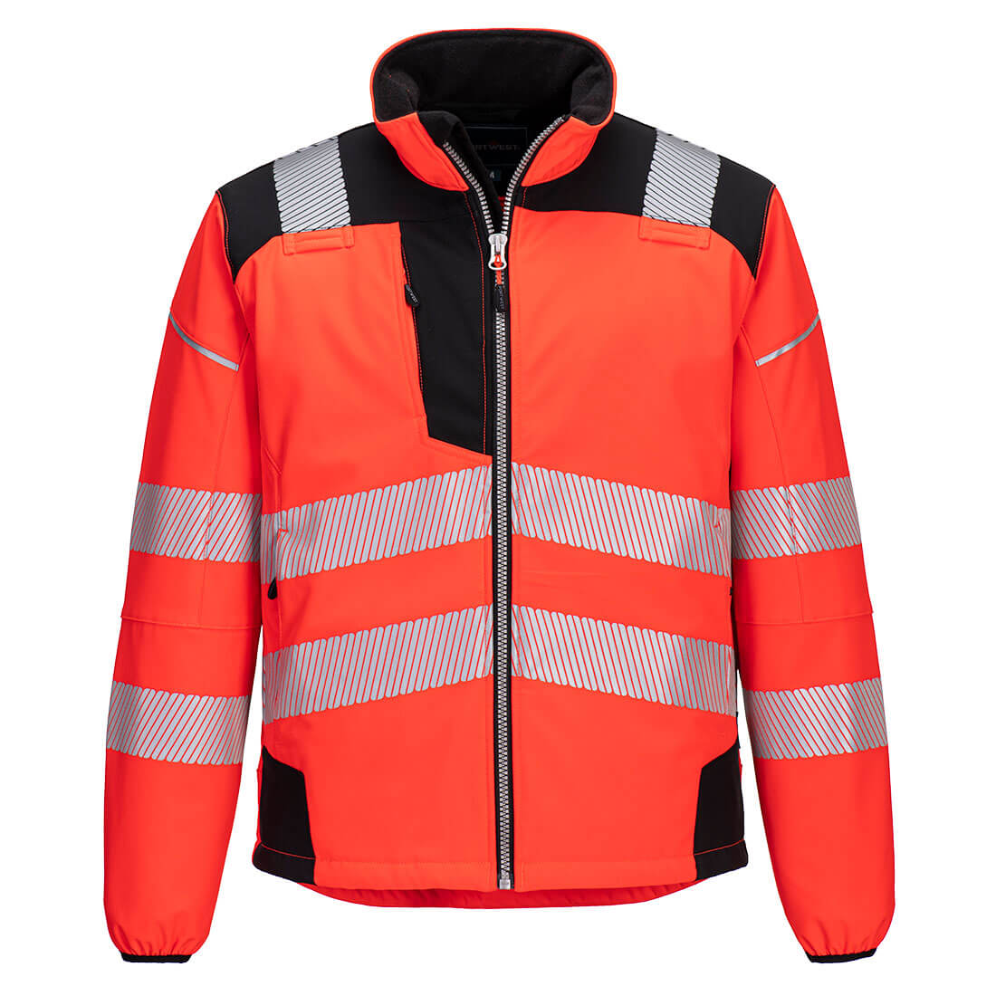 T402 PW3 Hi-Vis Softshell (3L) Red/Black