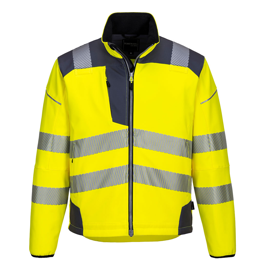 T402 PW3 Hi-Vis Softshell (3L) Yellow/Grey