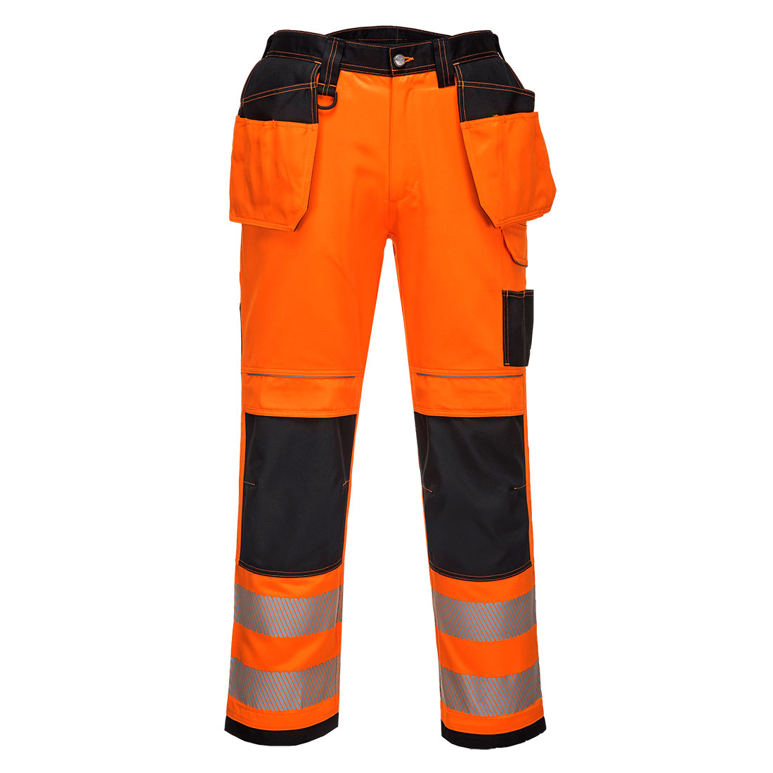T501 PW3 Hi-Vis Holster Pocket Work Trousers Orange/Black T501 PW3 Hi-Vis Holster Pocket Work Trousers Orange/Black