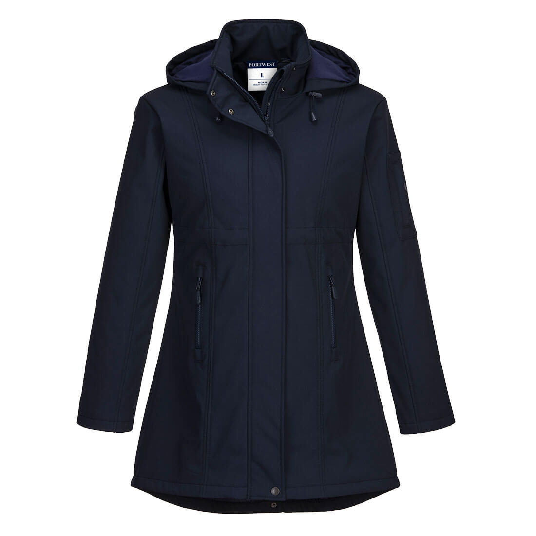 TK42 Carla Women’s Hooded Softshell Jacket (3L) Navy