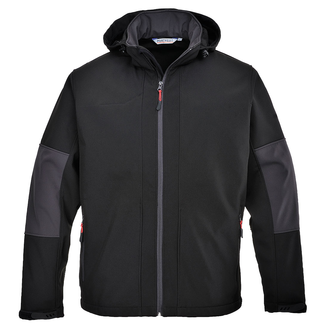 TK53 Hooded Softshell (3L) Black