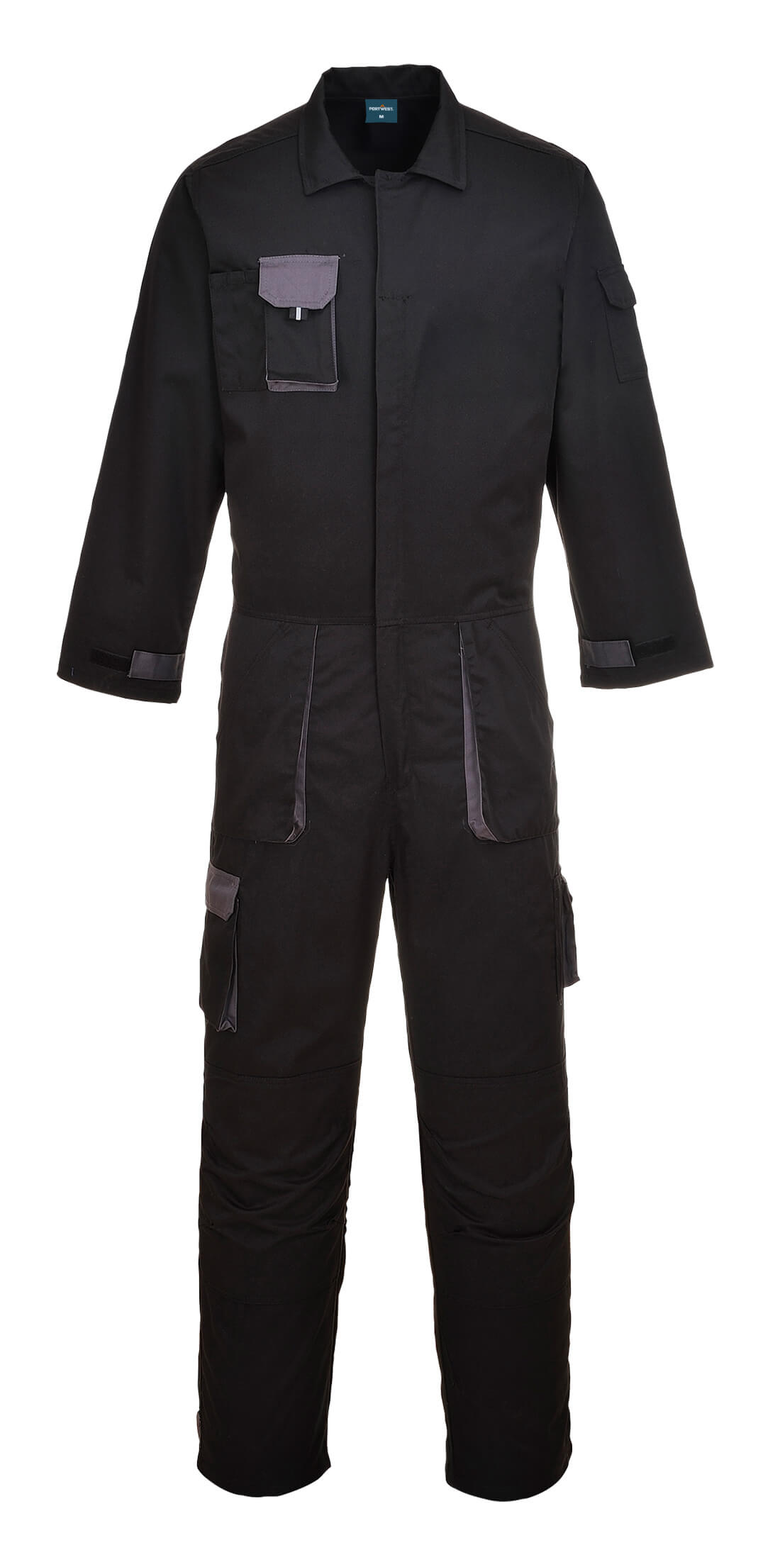 TX15 Portwest Texo Contrast Coverall Black TX15 Portwest Texo Contrast Coverall Black