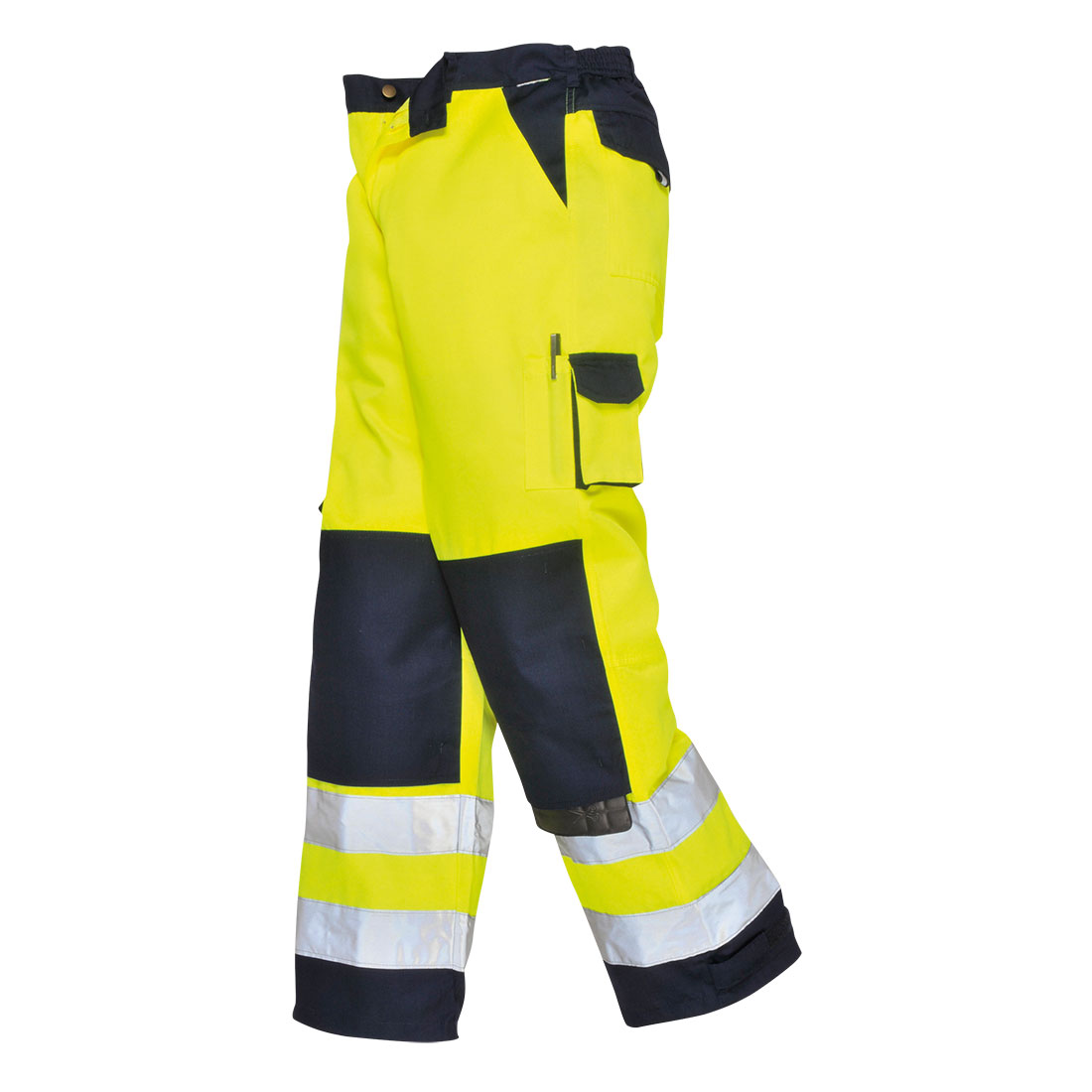 TX51 Lyon Hi-Vis Contrast Work Trousers Yellow/Navy Tall TX51 Lyon Hi-Vis Contrast Work Trousers Yellow/Navy Tall