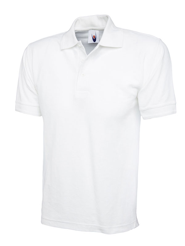 UC102 White Heavyweight Poloshirt