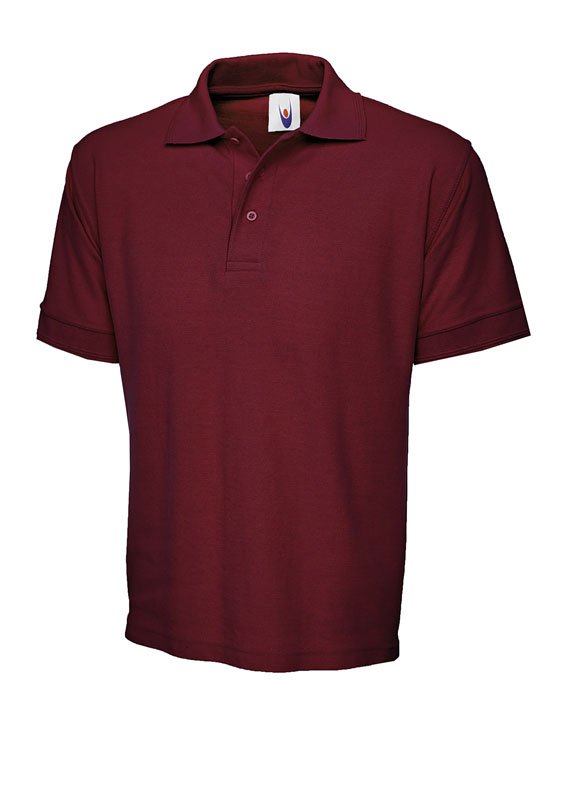 UC102 Maroon Heavyweight Poloshirt