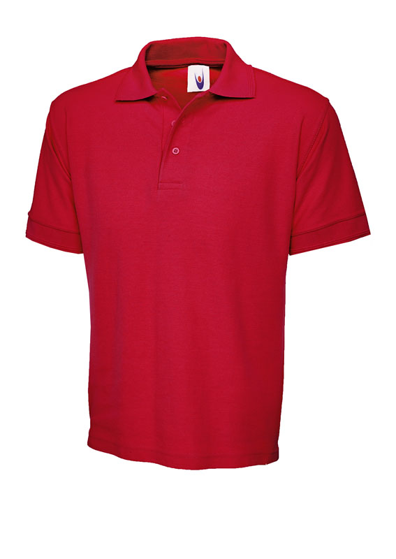 UC102 Red Heavyweight Poloshirt UC102 Red Heavyweight Poloshirt