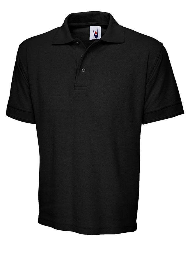 UC104 Black Heavyweight Cotton Poloshirt UC104 Black Heavyweight Cotton Poloshirt