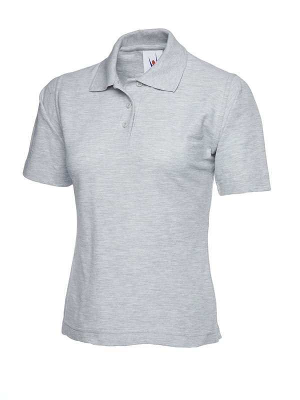 UC106 Heather Grey Ladies Classic Poloshirt