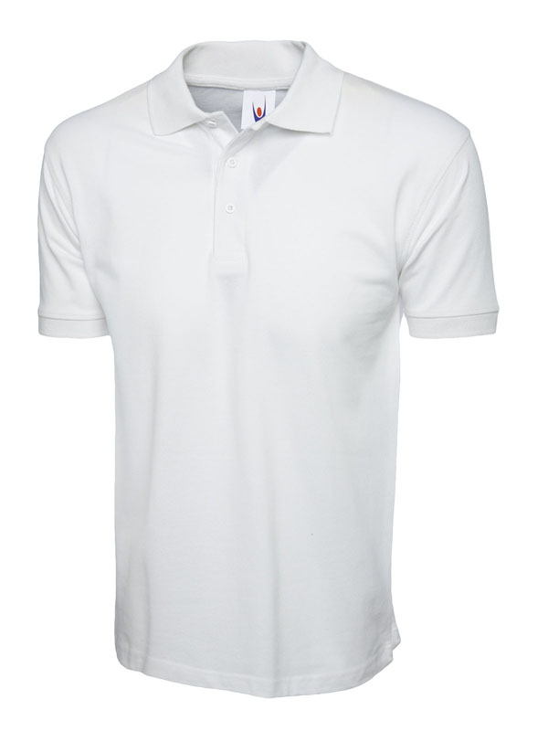 UC112 White Classic Cotton Poloshirt
