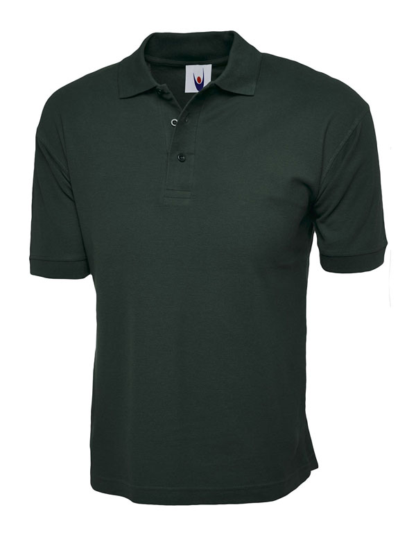 UC112 Bottle Green Classic Cotton Poloshirt