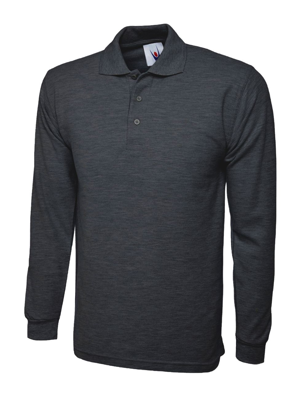 UC113 Charcoal Longsleeve Classic Poloshirt