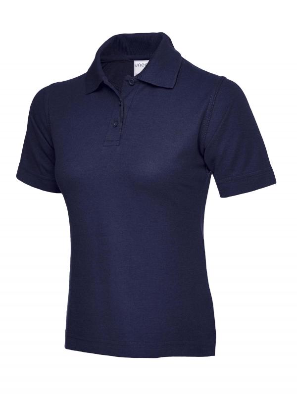 UC115 French Navy Ladies Active Cotton Poloshirt UC115 French Navy Ladies Active Cotton Poloshirt