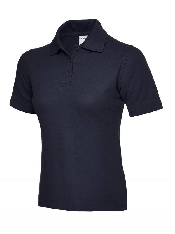 UC115 Navy Ladies Active Cotton Poloshirt UC115 Navy Ladies Active Cotton Poloshirt