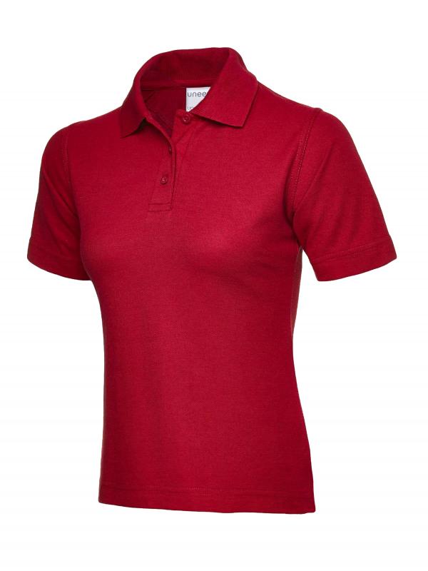 UC115 Red Ladies Active Cotton Poloshirt UC115 Red Ladies Active Cotton Poloshirt