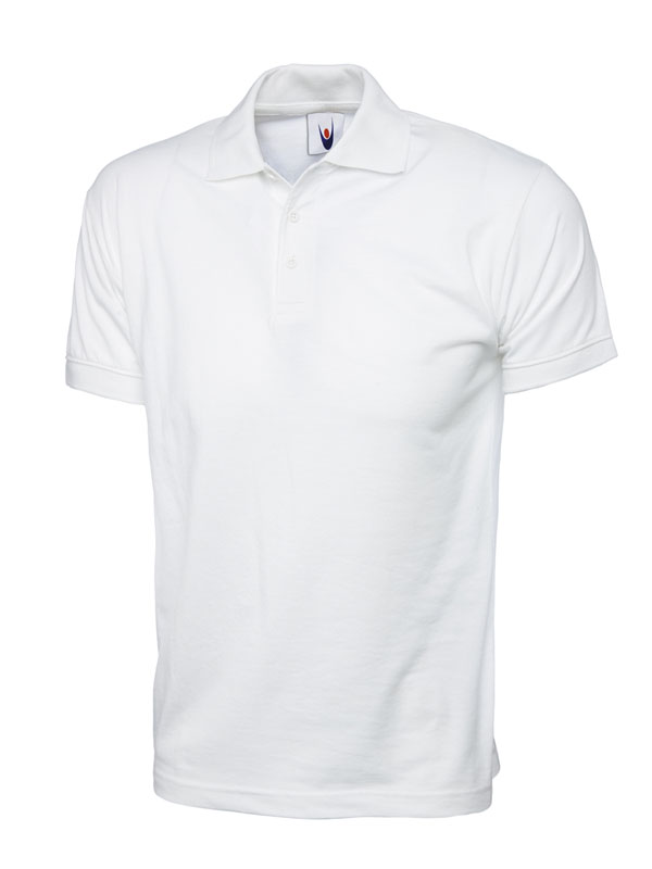 UC122 White Jersey Poloshirt UC122 White Jersey Poloshirt