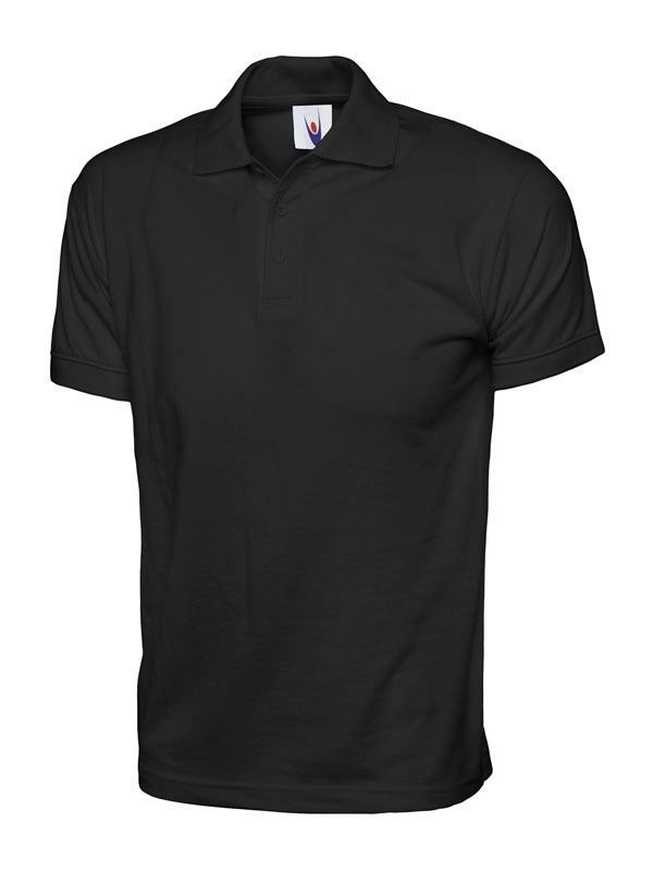 UC122 Black Jersey Poloshirt UC122 Black Jersey Poloshirt