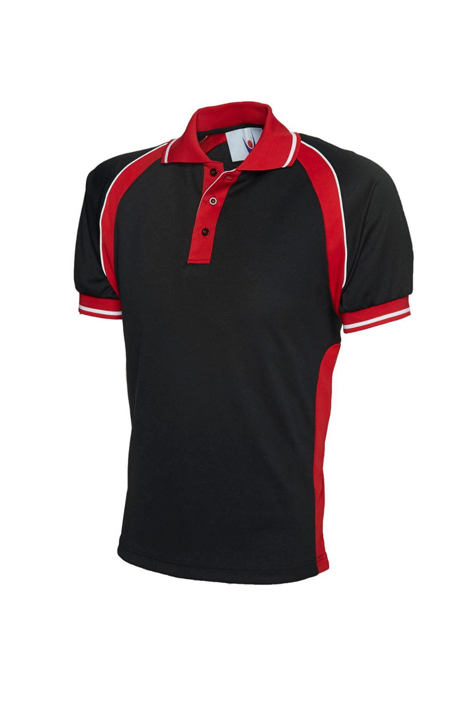 UC123 Black/Red Sports Poloshirt UC123 Black/Red Sports Poloshirt