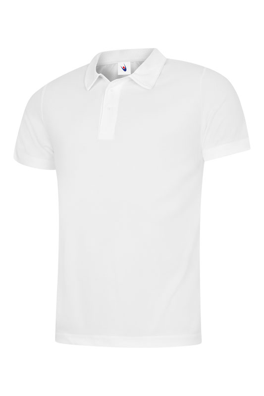 UC125 White Mens Ultra Cool Poloshirt UC125 White Mens Ultra Cool Poloshirt
