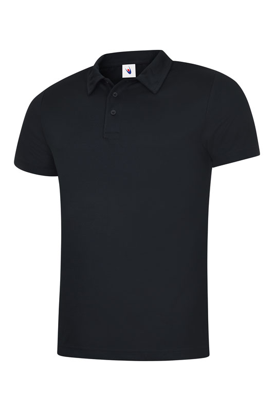 UC125 Black Mens Ultra Cool Poloshirt UC125 Black Mens Ultra Cool Poloshirt