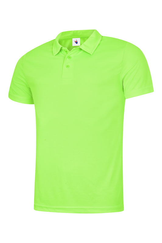 UC125 Electric Green Mens Ultra Cool Poloshirt