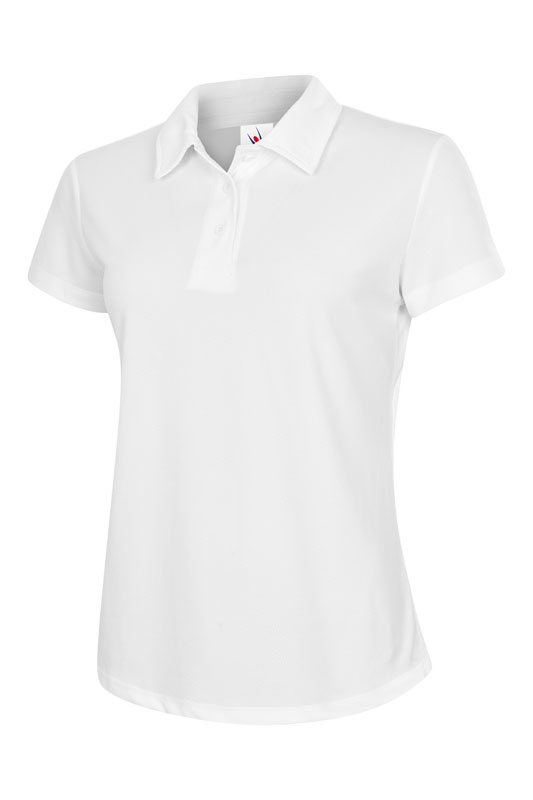 UC126 White Ladies Ultra Cool Poloshirt UC126 White Ladies Ultra Cool Poloshirt
