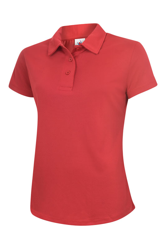 UC126 Red Ladies Ultra Cool Poloshirt