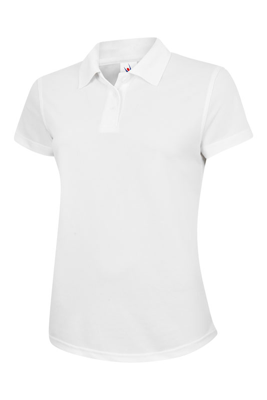 UC128 White Ladies Ultra Cool Workwear Poloshirt
