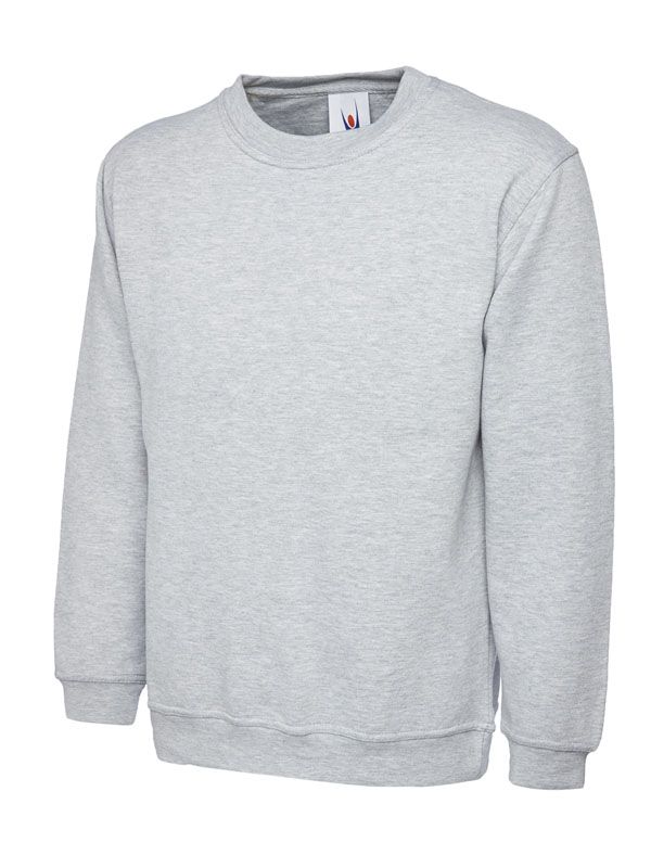 UC205 Heather Grey Olympic Sweatshirt