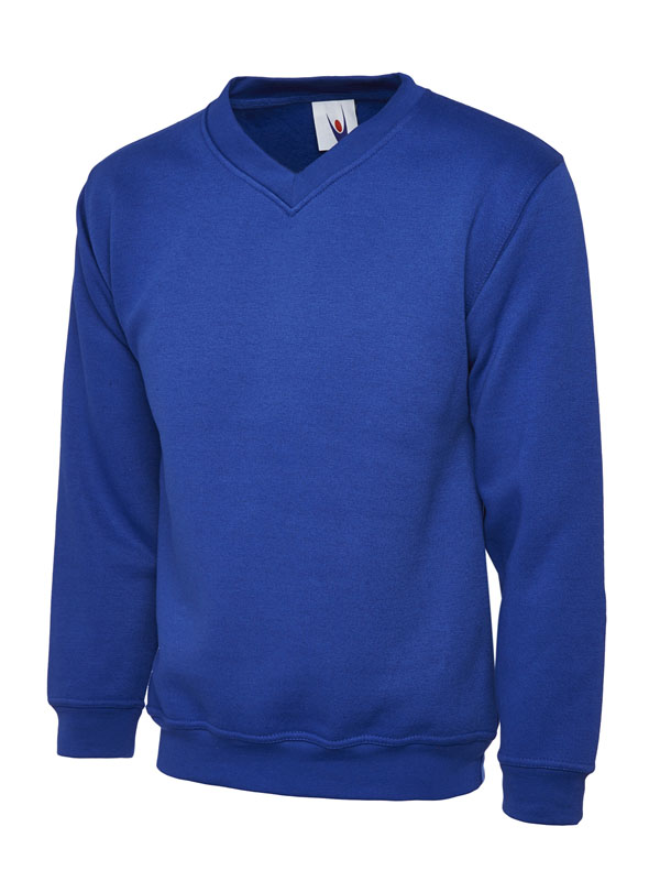 UC206 Royal Childrens Classic V-Neck Sweatshirt UC206 Royal Childrens Classic V-Neck Sweatshirt