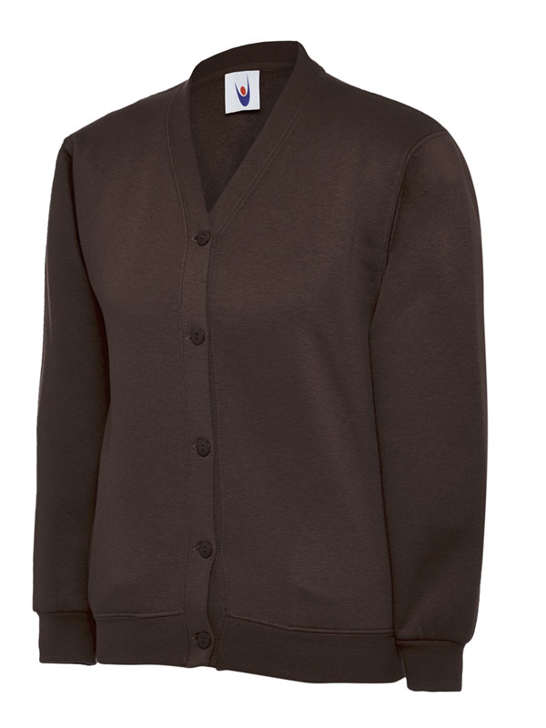 UC207 Brown Childrens Classic Cardigan