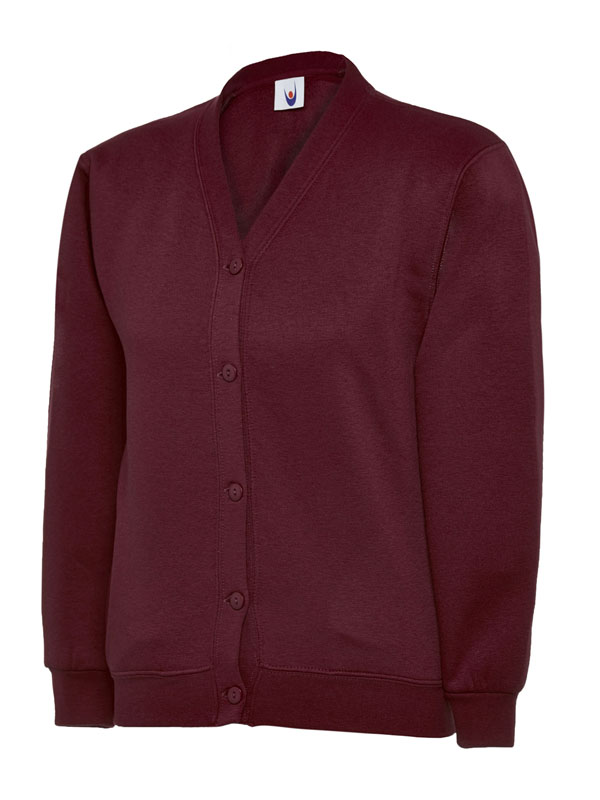 UC207 Maroon Childrens Classic Cardigan UC207 Maroon Childrens Classic Cardigan