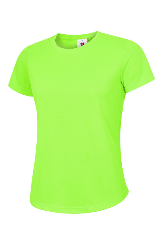 UC316 Electric Green Ladies Ultra Cool T-Shirt