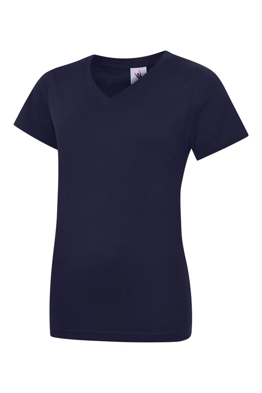 UC319 Navy Ladies Classic V-Neck T-Shirt UC319 Navy Ladies Classic V-Neck T-Shirt