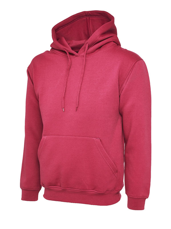 UC502 Hot Pink Classic Hooded Sweatshirt UC502 Hot Pink Classic Hooded Sweatshirt
