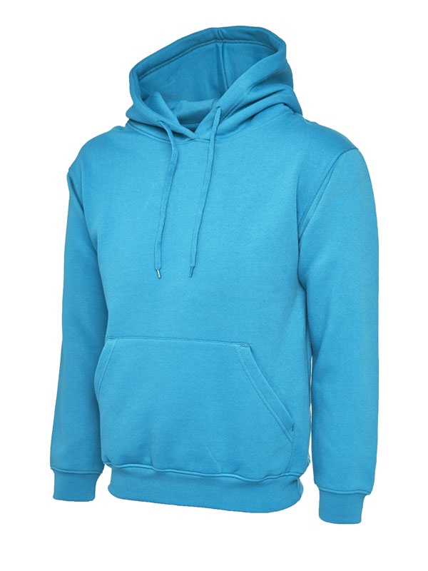 UC502 Sapphire Blue Classic Hooded Sweatshirt