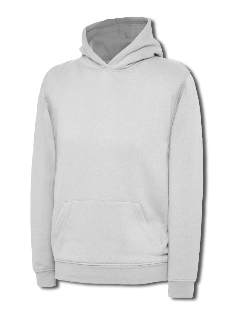 UC503 White Childrens Classic Hooded Sweatshirt