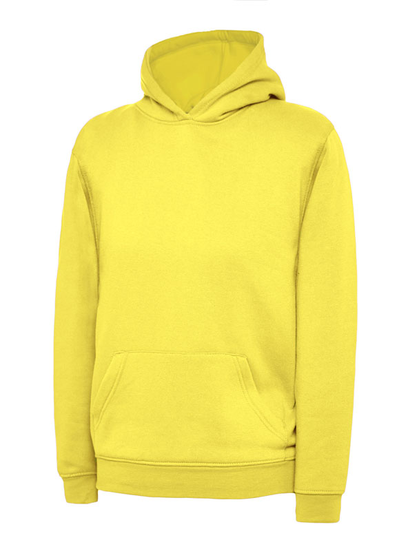 UC503 Yellow Childrens Classic Hooded Sweatshirt UC503 Yellow Childrens Classic Hooded Sweatshirt