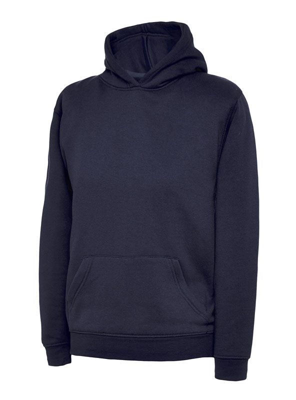 UC503 Navy Childrens Classic Hooded Sweatshirt UC503 Navy Childrens Classic Hooded Sweatshirt