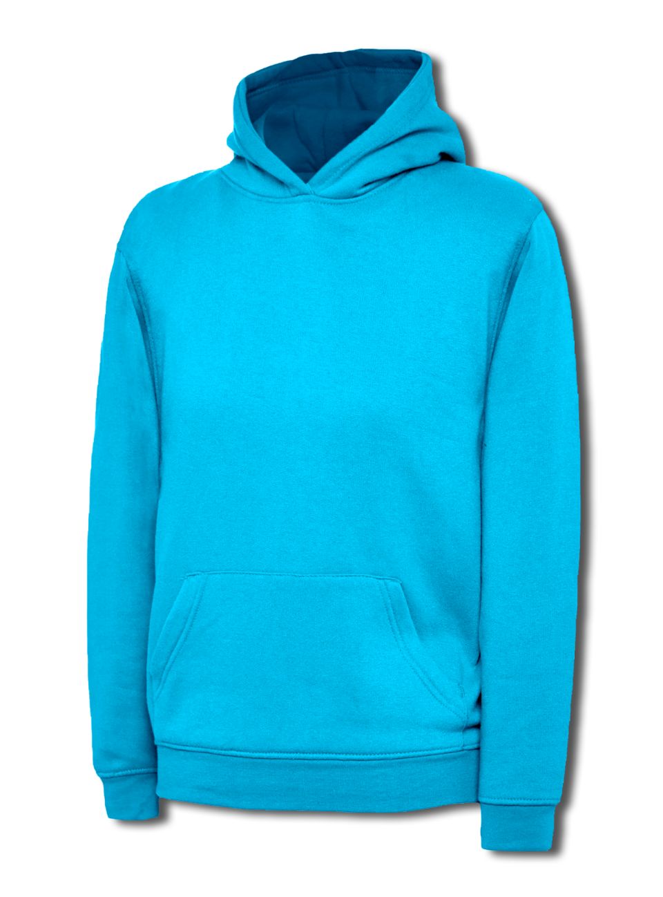 UC503 Sapphire Blue Childrens Classic Hooded Sweatshirt