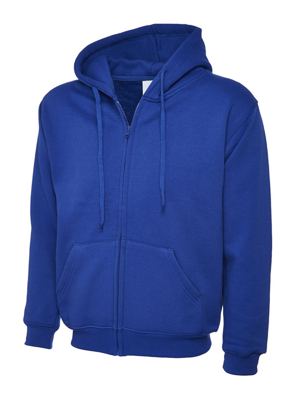 UC504 Royal Adults Classic Full Zip Hooded Sweatshirt