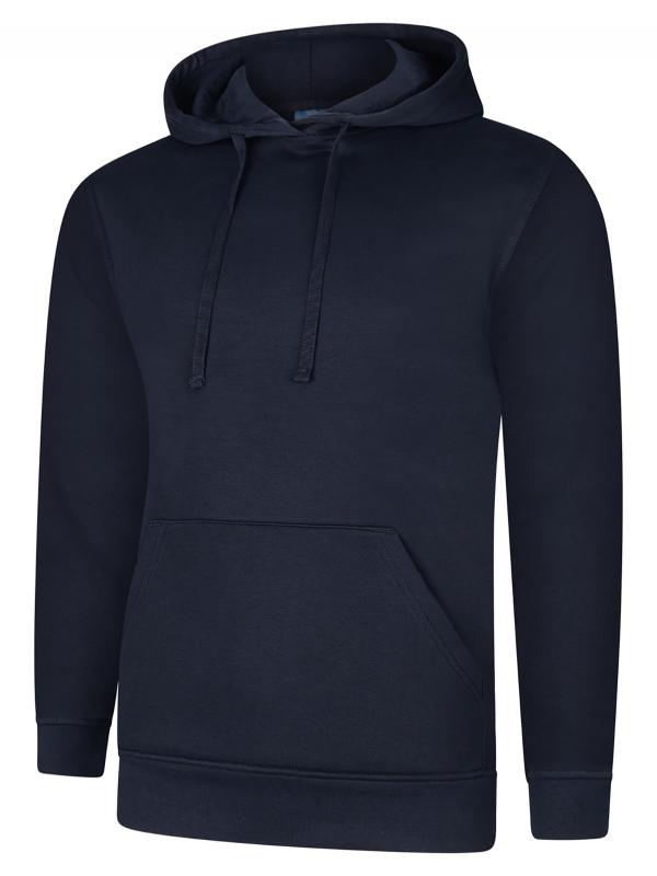 UC509 Navy Deluxe Hooded Sweatshirt