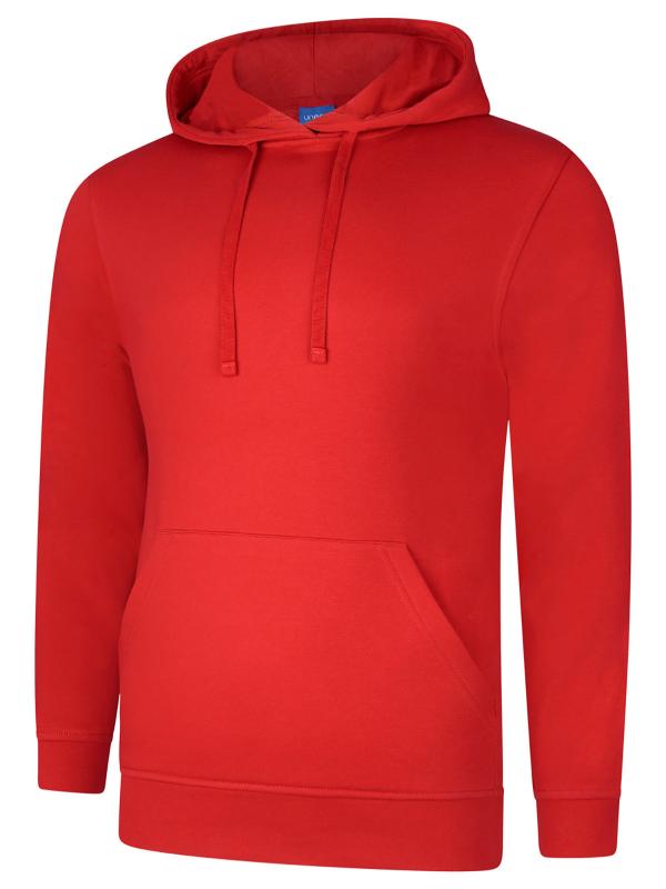 UC509 Red Deluxe Hooded Sweatshirt