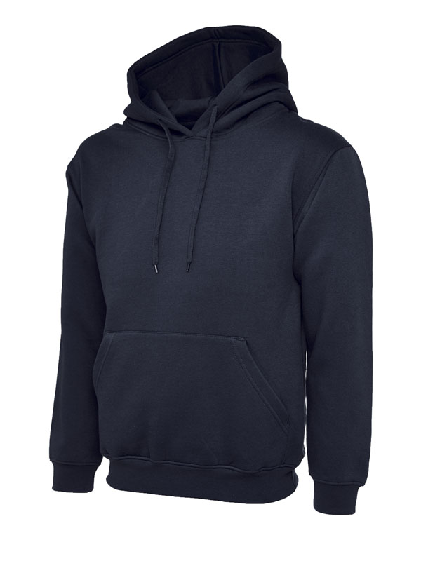 UC510 Navy Ladies Deluxe Hooded Sweatshirt