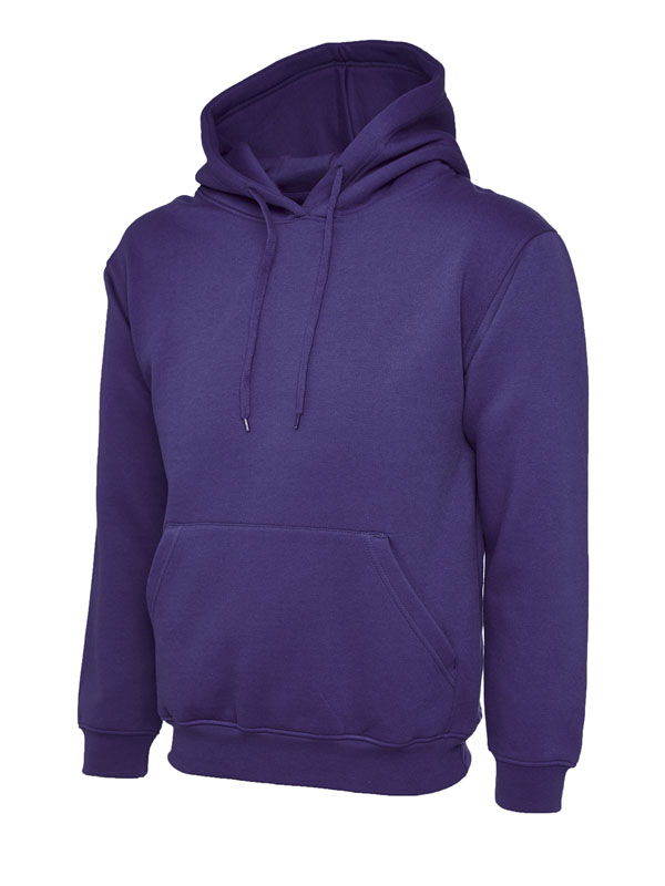 UC510 Purple Ladies Deluxe Hooded Sweatshirt