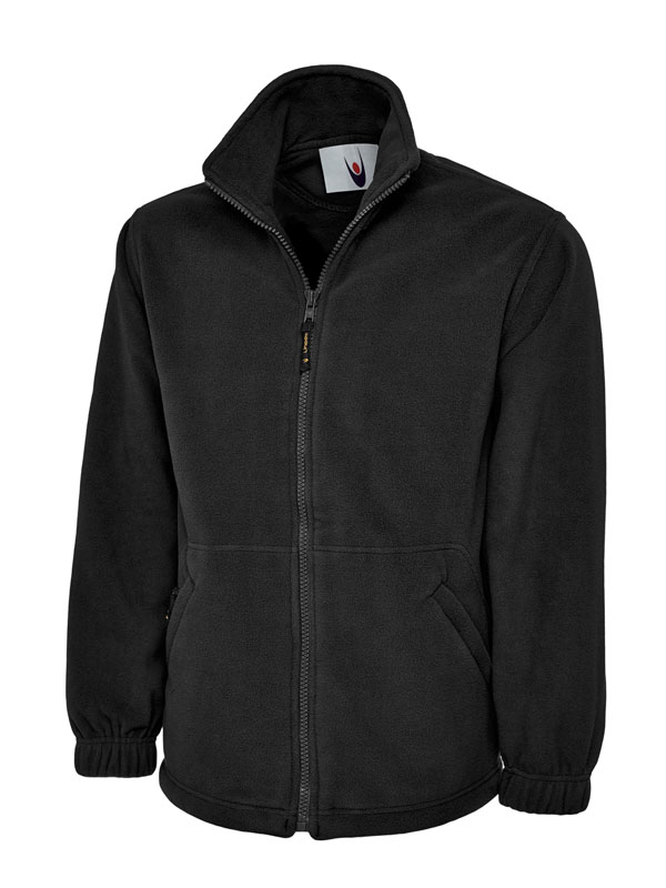 UC601 Black Heavyweight Full Zip Fleece Jacket UC601 Black Heavyweight Full Zip Fleece Jacket