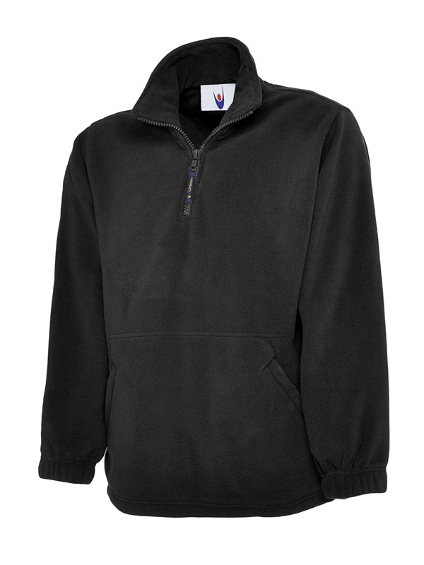 UC602 Black Classic 1/4 Zip Fleece Jacket UC602 Black Classic 1/4 Zip Fleece Jacket