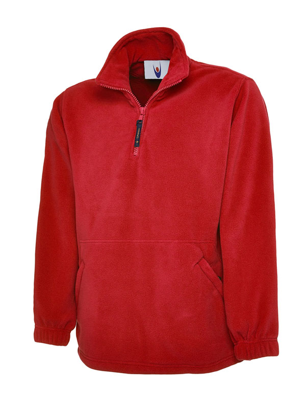 UC602 Red Classic 1/4 Zip Fleece Jacket UC602 Red Classic 1/4 Zip Fleece Jacket