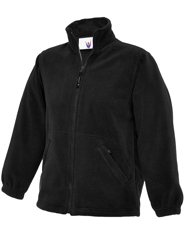 UC603 Black Childrens Classic Full Zip Fleece Jacket UC603 Black Childrens Classic Full Zip Fleece Jacket