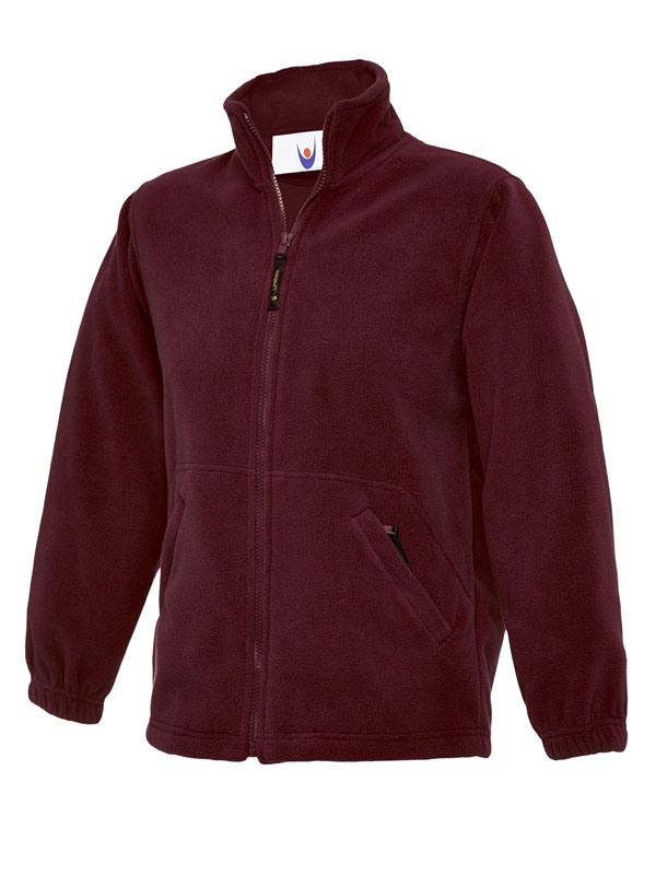UC603 Maroon Childrens Classic Full Zip Fleece Jacket UC603 Maroon Childrens Classic Full Zip Fleece Jacket