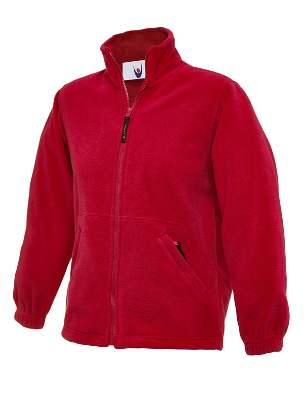 UC603 Red Childrens Classic Full Zip Fleece Jacket UC603 Red Childrens Classic Full Zip Fleece Jacket